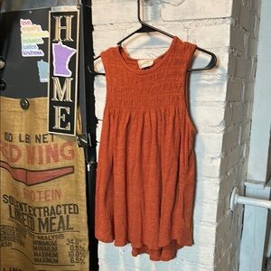 Universal Thread Women Regular Medium Smocked, Flowy, Tunic Tank Top